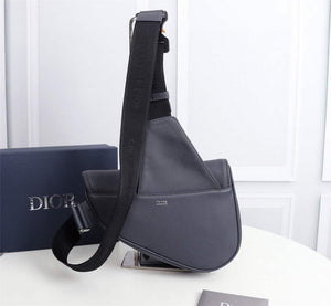 Dior 1ADPO093 Saddle Men Bag Grained Calfskin Gray - Default Title - View 2