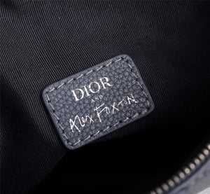 Dior 1ADPO093 Saddle Men Bag Grained Calfskin Gray - Default Title - View 9