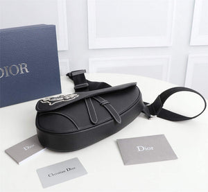 Dior 1ADPO093 Saddle Men Bag Grained Calfskin Black - Default Title - View 3