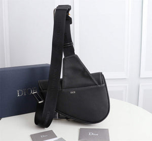 Dior 1ADPO093 Saddle Men Bag Grained Calfskin Black - Default Title - View 5