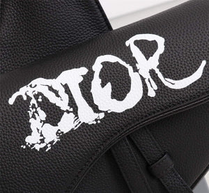 Dior 1ADPO093 Saddle Men Bag Grained Calfskin Black - Default Title - View 5