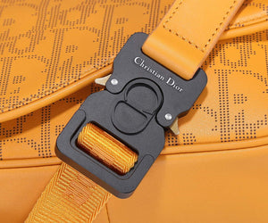 Dior 1ADPO223 Saddle Belt Bag Dior Oblique Galaxy Leather Yellow - Default Title - View 6