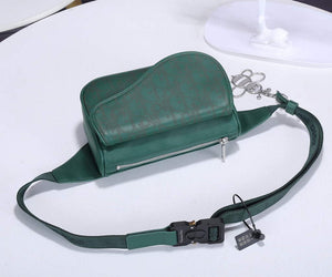 Dior 1ADPO223 Saddle Belt Bag Leather Green - Default Title - View 4