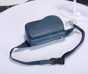 Dior 1ADPO223 Saddle Belt Bag Leather Blue - Default Title - View 5