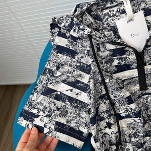Dior 227R40 Short Hooded Dress Navy Blue - S - View 5