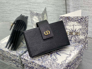Dior 30 MONTAIGNE 5-Gate Card Holder Organ Card Holder S2058 Grained Calfskin D0012 - Default Title - View 1