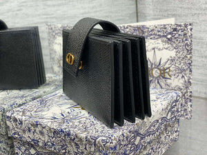 Dior 30 MONTAIGNE 5-Gate Card Holder Organ Card Holder S2058 Grained Calfskin D0012 - Default Title - View 5