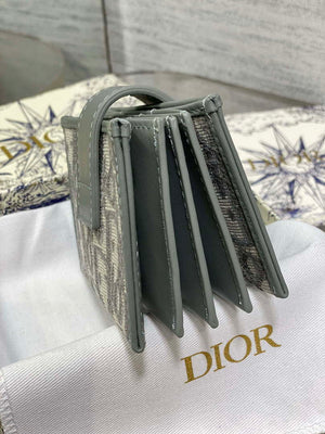 Dior 30 MONTAIGNE 5-Gate Card Holder Organ Card Holder S2058 Oblique Jacquard D0018 - Default Title - View 4