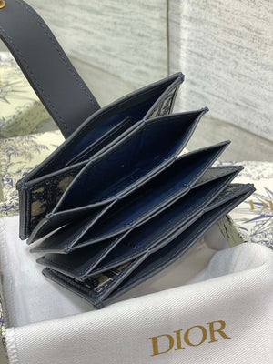 Dior 30 MONTAIGNE 5-Gate Card Holder Organ Card Holder S2058 Oblique Jacquard D0019 - Default Title - View 5