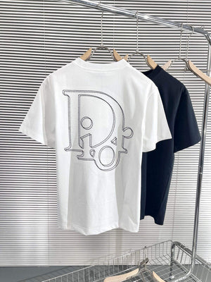 Dior 313J696 Men's Women's Relaxed Fit Cotton Jersey T-shirt D65852 - S - View 6