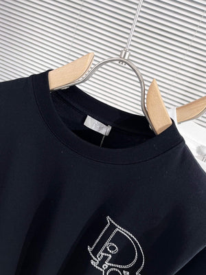 Dior 313J696 Men's Women's Relaxed Fit Cotton Jersey T-shirt D65853 - S - View 3
