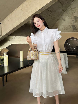 Dior 841J50 Women¡¯s Sequined Skirt Clothing D38542 - S - View 6