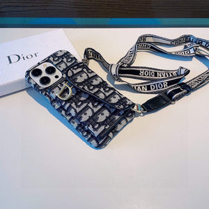 Dior Apple Iphone Leather Premium Deluxe Phone Case D457215 - iPhone15pro max £¨6.7£© - View 3