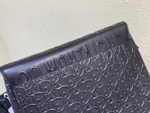 Dior Bobby Bag Medium Perforated M9319 Black calfskin with Dior Oblique motif - Default Title - View 6