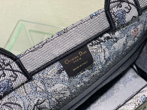 Dior Book Tote M1296 Medium Latte Multicolor Dior Jardin d'Hiver Embroidery M0088 - Default Title - View 9