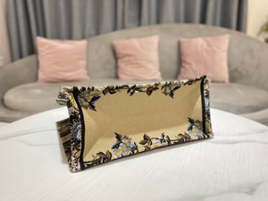 Dior Book Tote M1296 Medium Latte Multicolor Dior Jardin d'Hiver Embroidery M0090 - Default Title - View 6