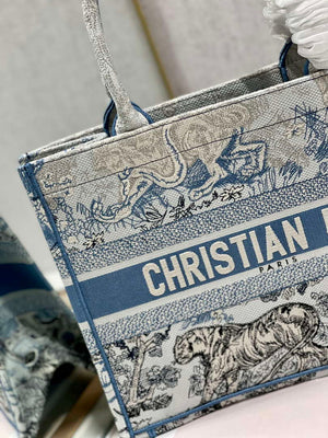 Dior Book Tote M1296 Medium Toile de Jouy Embroidery M0075 - Default Title - View 4