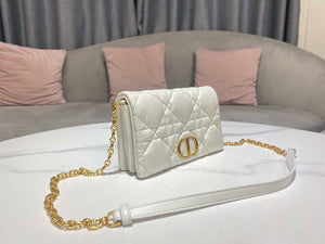 Dior S5135 Caro Macrocannage Pouch Latte Quilted Macrocannage Calfskin - Default Title - View 2