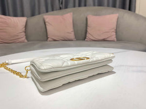 Dior S5135 Caro Macrocannage Pouch Latte Quilted Macrocannage Calfskin - Default Title - View 5