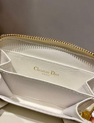 Dior Caro Mini zipper clutch 5087 White - Default Title - View 4