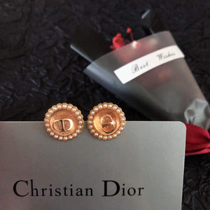 Dior E1835PTCVE Petit CD Stud Earrings D99212 - Default Title - View 1