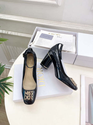 Dior KDV266VNI Miss Dior Pump 80mm Patent Calfskin D82984 - Euro 35=US 4 - View 3