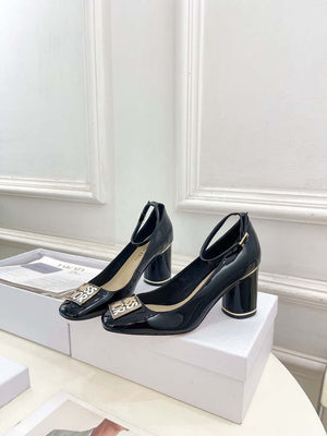 Dior KDV266VNI Miss Dior Pump 80mm Patent Calfskin D82984 - Euro 35=US 4 - View 4