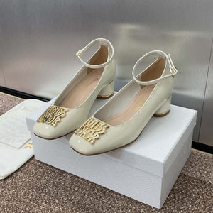 Dior KDV266VNI Miss Dior Pump Beige Patent Calfskin D82961 - Euro 35=US 4 - View 2