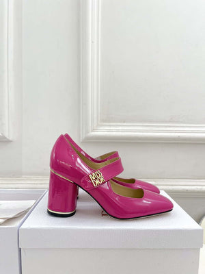 Dior KDV268VNI Miss Dior Pump 80mm Patent Calfskin D82974 - Euro 35=US 4 - View 4