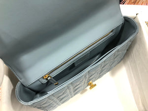 Dior M9243 Large Caro Bag Calfskin Blue - Default Title - View 8