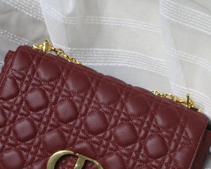 Dior M9243 Large Caro Bag Calfskin Red - Default Title - View 3