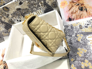 Dior M9243 Large Caro Bag Calfskin Apricot - Default Title - View 4