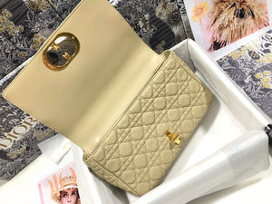 Dior M9243 Large Caro Bag Calfskin Apricot - Default Title - View 7