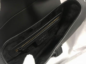 Dior M0446 Dior Saddle Bag M0447 Black Ultramatte Calfskin - shop2bag