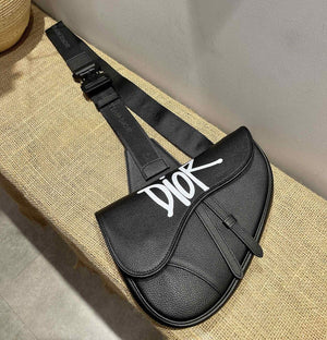 Dior M0446 Saddle Bag Dior Calfskin Bag Black - Default Title - View 2