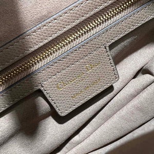Dior M0455 Saddle Bag With Strap Light Gray Grained Calfskin - Default Title - View 9