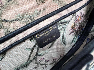 Dior M0455 Saddle Bag With Strap Pink Cross-Stitch Embroidery - Default Title - View 9