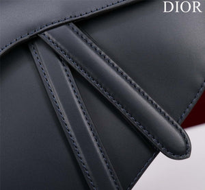 Dior M0455 Saddle Bag With Strap Ultramatte Calfskin Black Gold - Default Title - View 7