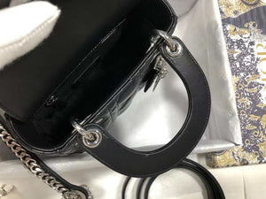 Dior M0505 Mini Dior Lady Bag Black Cannage lambskin Sliver - Default Title - View 8