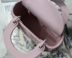 Dior M0505 Mini Dior Lady Bag Pink Cannage Lambskin - Default Title - View 8