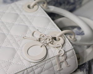 Dior M0505 Mini Dior Lady Bag Latte Cannage lambskin - Default Title - View 3