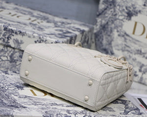 Dior M0505 Mini Dior Lady Bag Latte Cannage lambskin - Default Title - View 6