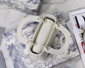 Dior M0505 Mini Dior Lady Bag Latte Cannage lambskin - Default Title - View 7