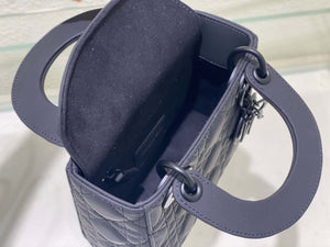 Dior M0505 Mini Lady Dior Bag Calfskin with Navy blue buckle - Default Title - View 8