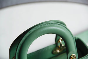 Dior M0531 Small Lady Dior Bag Green Cannage with Green enamel buckle - Default Title - View 7