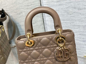 Dior M0531 Small Lady Dior Bag Mike tea Cannage with Mike tea enamel buckle - Default Title - View 3