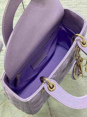 Dior M0531 Small Lady Dior Bag Purple Cannage Lambskin - Default Title - View 8