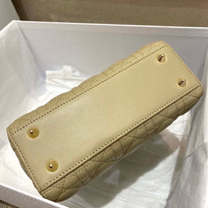 Dior M0538 Small Lady My ABCDior Bag Apricot Cannage Lambskin - Default Title - View 7