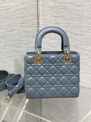 Dior M0538 Small Lady My ABCDior Bag haze blue Cannage Lambskin - Default Title - View 5