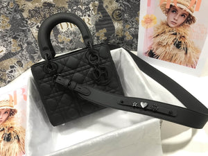Dior Small Lady My ABCDior Bag Lambskin M0538 logo black - Default Title - View 1